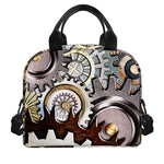 Steampunk Gears And Cogs Print Insulated Lunch Bag