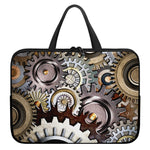 Steampunk Gears And Cogs Print Laptop Sleeve With Handle