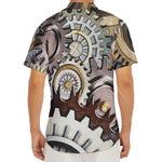 Steampunk Gears And Cogs Print Men's Deep V-Neck Shirt