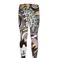 Steampunk Gears And Cogs Print Men's Leggings