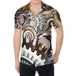Steampunk Gears And Cogs Print Men's Shirt