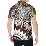 Steampunk Gears And Cogs Print Men's Shirt