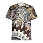 Steampunk Gears And Cogs Print Men's Sports T-Shirt