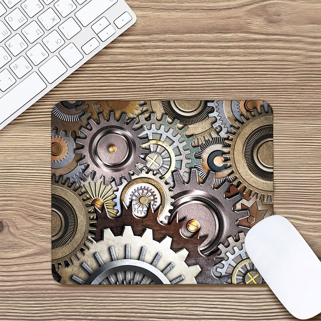 Steampunk Gears And Cogs Print Mouse Pad