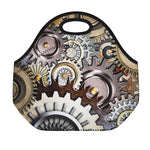 Steampunk Gears And Cogs Print Neoprene Lunch Bag