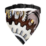 Steampunk Gears And Cogs Print Over The Collar Dog Bandana