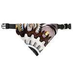 Steampunk Gears And Cogs Print Over The Collar Dog Bandana