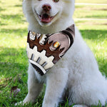 Steampunk Gears And Cogs Print Over The Collar Dog Bandana
