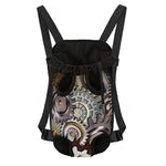 Steampunk Gears And Cogs Print Pet Carrier Backpack