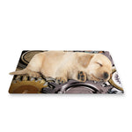 Steampunk Gears And Cogs Print Pet Cooling Mat Cover