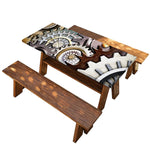 Steampunk Gears And Cogs Print Picnic Table Cover