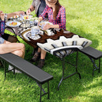 Steampunk Gears And Cogs Print Picnic Table Cover