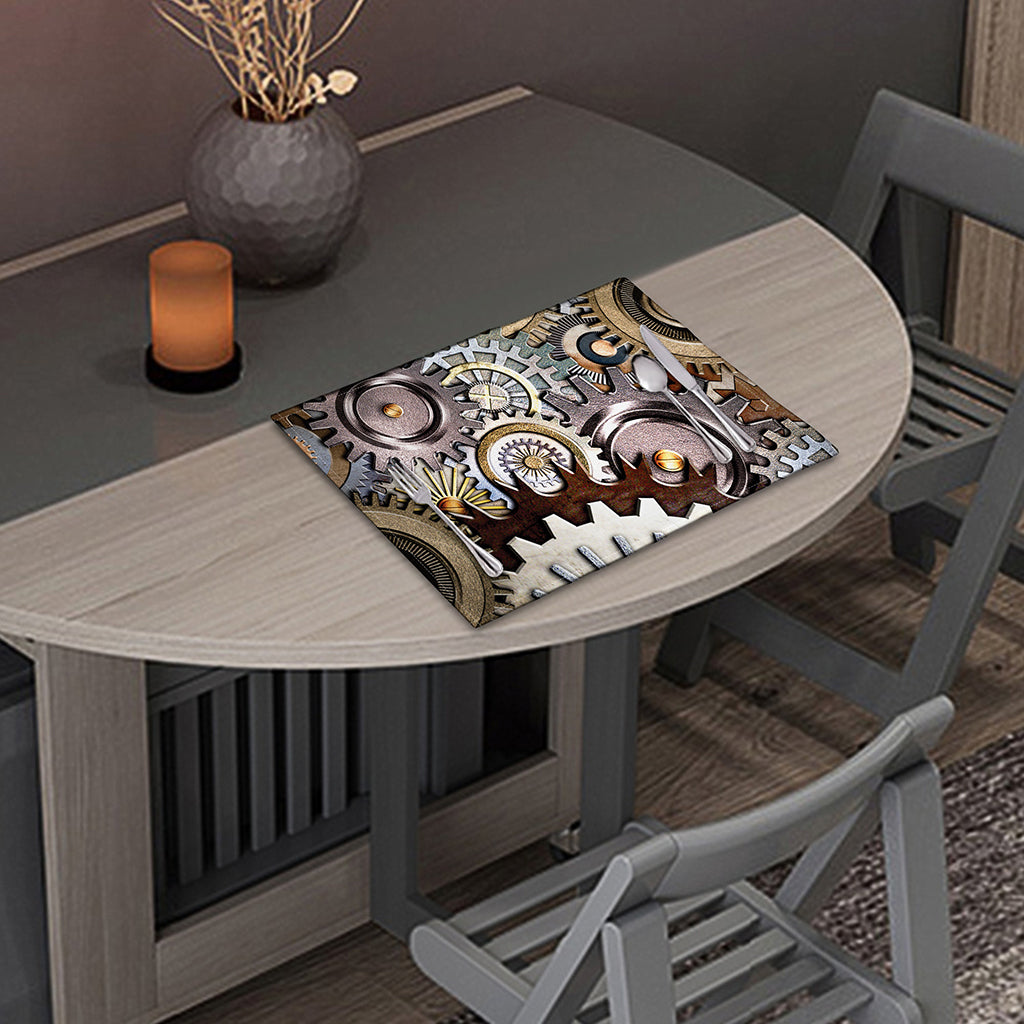 Steampunk Gears And Cogs Print Placemat