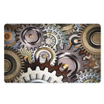 Steampunk Gears And Cogs Print Polyester Doormat