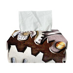 Steampunk Gears And Cogs Print Rectangle Tissue Box Cover