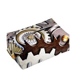 Steampunk Gears And Cogs Print Rectangle Tissue Box Cover