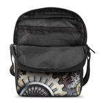 Steampunk Gears And Cogs Print Rectangular Crossbody Bag