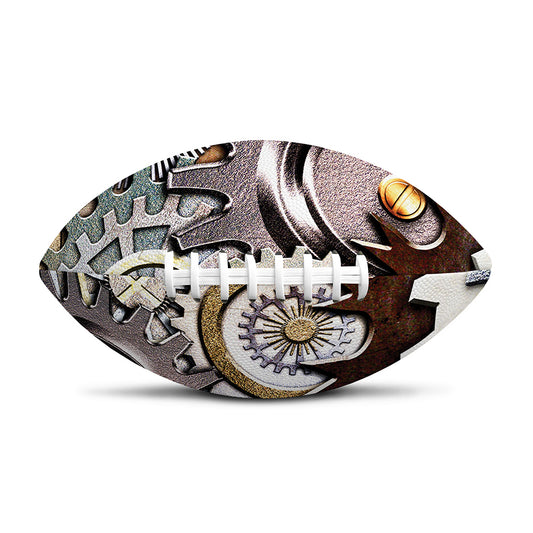 Steampunk Gears And Cogs Print Rugby Ball