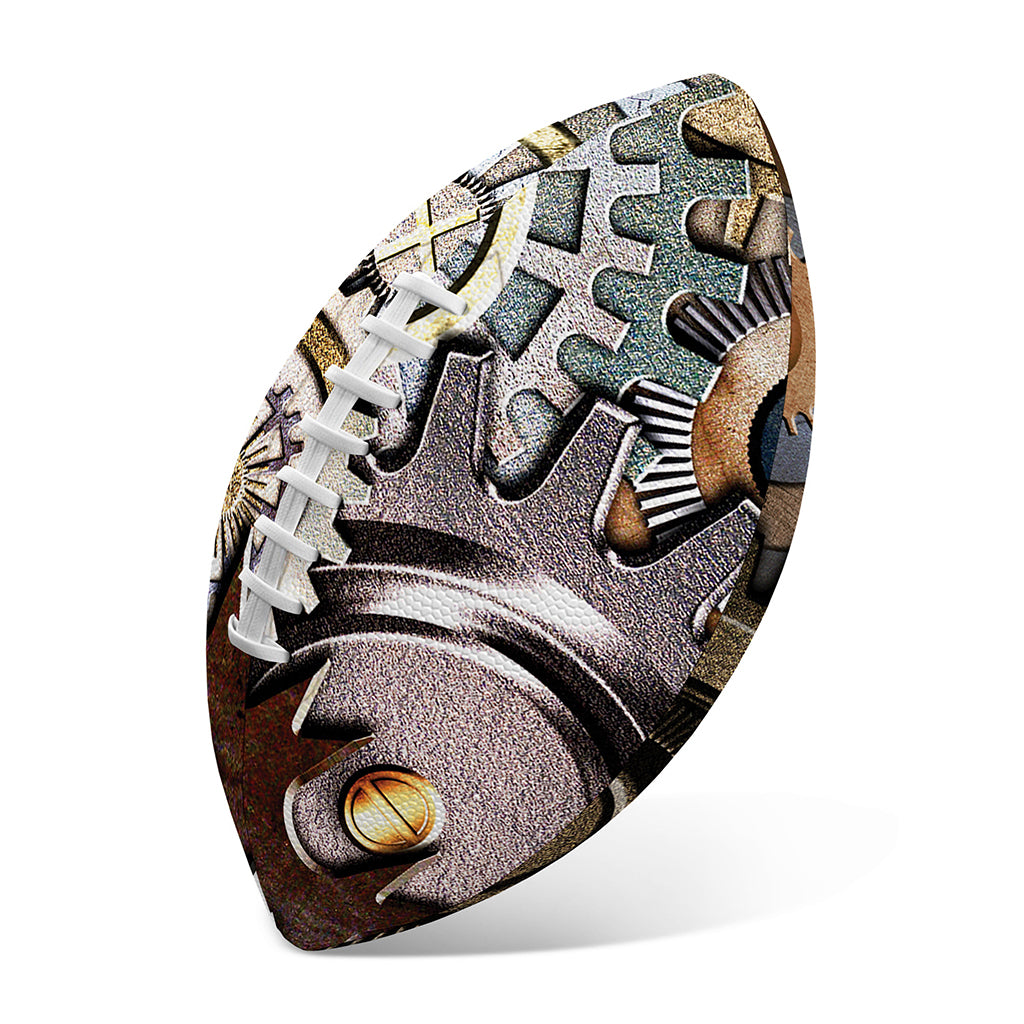 Steampunk Gears And Cogs Print Rugby Ball