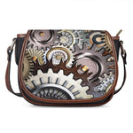 Steampunk Gears And Cogs Print Saddle Bag