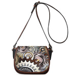 Steampunk Gears And Cogs Print Saddle Bag