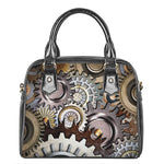 Steampunk Gears And Cogs Print Shoulder Handbag