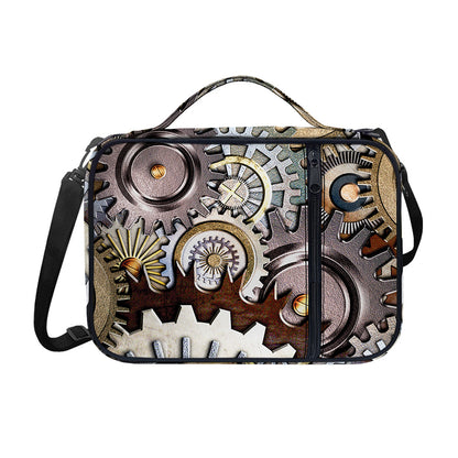 Steampunk Gears And Cogs Print Shoulder Strap Bible Bag