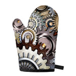 Steampunk Gears And Cogs Print Single Oven Mitt