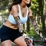 Steampunk Gears And Cogs Print Sun Protection Arm Sleeves