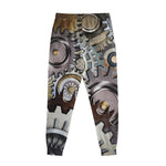Steampunk Gears And Cogs Print Sweatpants