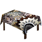 Steampunk Gears And Cogs Print Tablecloth
