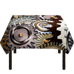 Steampunk Gears And Cogs Print Tablecloth