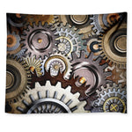 Steampunk Gears And Cogs Print Tapestry