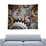 Steampunk Gears And Cogs Print Tapestry