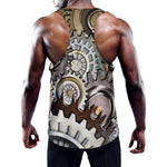Steampunk Gears And Cogs Print Training Tank Top