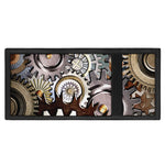 Steampunk Gears And Cogs Print Trifold Wallet