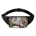 Steampunk Gears And Cogs Print Waist Bag