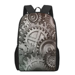 Steampunk Metal Gears Print 17 Inch Backpack