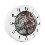 Steampunk Metal Gears Print Alarm Clock