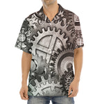 Steampunk Metal Gears Print Aloha Shirt