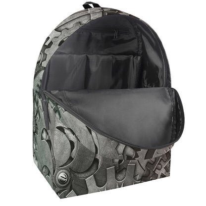Steampunk Metal Gears Print Backpack