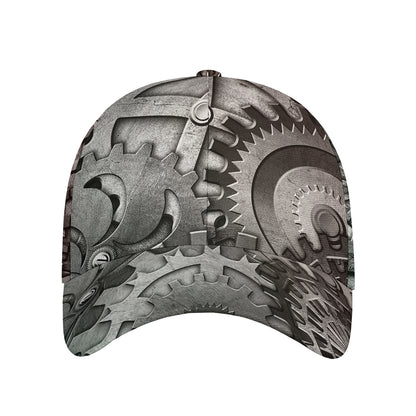 Steampunk Metal Gears Print Baseball Cap