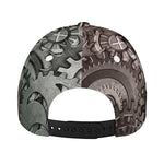 Steampunk Metal Gears Print Baseball Cap