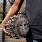 Steampunk Metal Gears Print Basketball