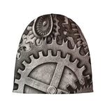 Steampunk Metal Gears Print Beanie