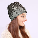Steampunk Metal Gears Print Beanie