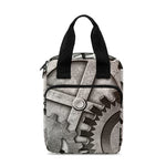 Steampunk Metal Gears Print Bible Tote Bag