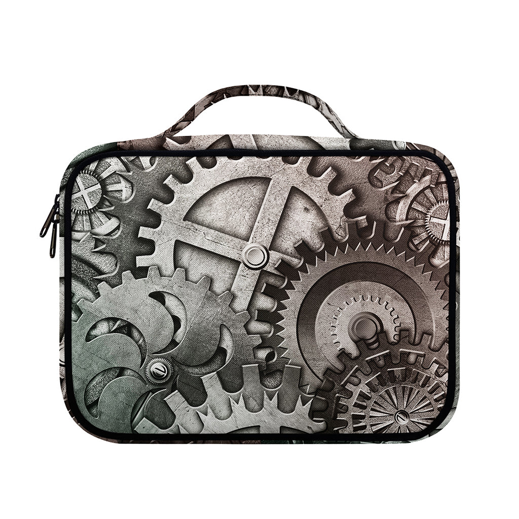 Steampunk Metal Gears Print Briefcase Bible Bag