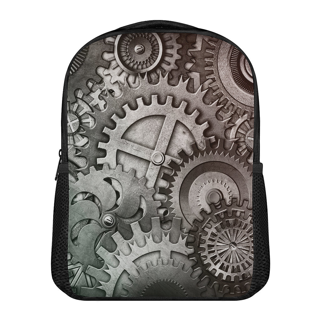 Steampunk Metal Gears Print Casual Backpack