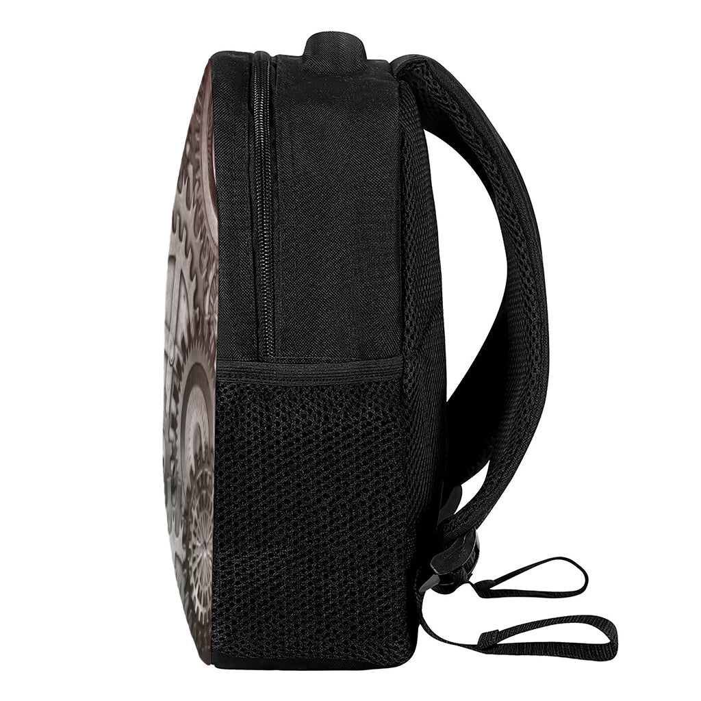 Steampunk Metal Gears Print Casual Backpack